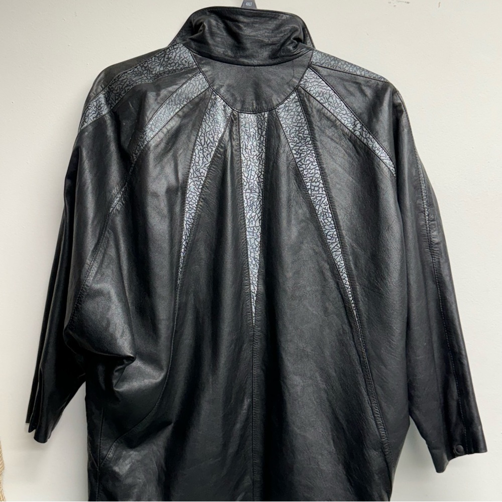 LYZANT Black Leather‎ jacket L - Picture 2 of 14